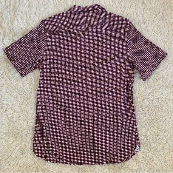 Tahari Mens Premium Stretch Fabric Fine Cotton Button Down Short Sleeve Shirt - Picture 3 of 7